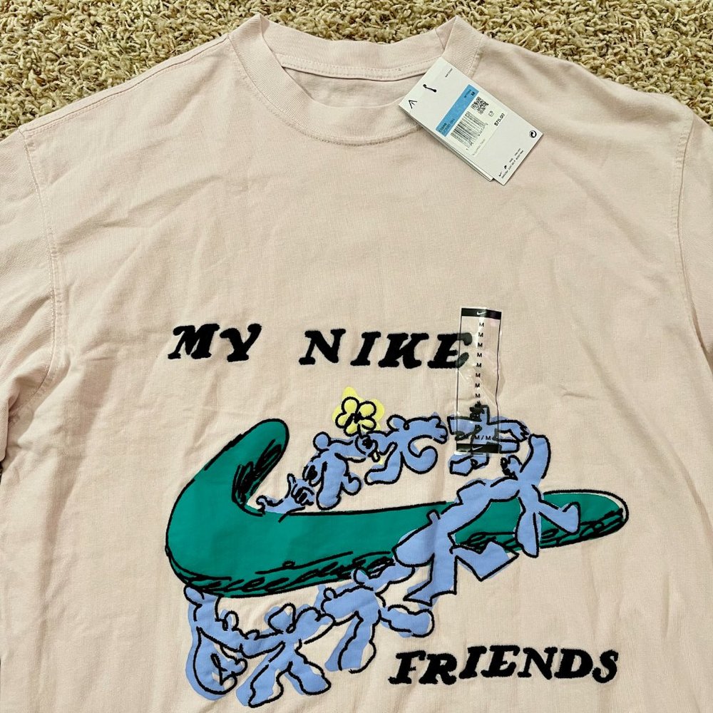 Nike Men’s Sportswear Max 90 Long Sleeve T-Shirt Pink DZ3080-699, Size Medium - Picture 5 of 7